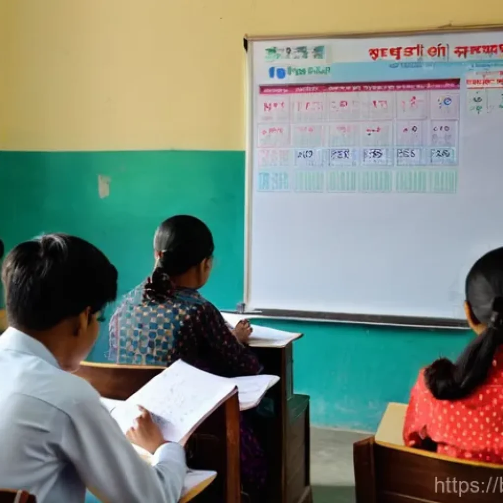 국어와 국외 한국어 교육 비교 - **Prompt:** A diverse group of young adult students, aged 18-25, attentively learning Korean in a br...