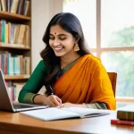 Home 17 국어 교수법 최신 트렌드 - **Prompt 1: Digital Learning & Cultural Immersion**
"A vibrant, inviting image of a young person...