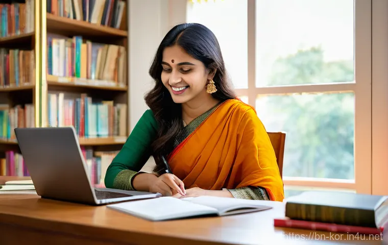 국어 교수법 최신 트렌드 - **Prompt 1: Digital Learning & Cultural Immersion**
    "A vibrant, inviting image of a young person...