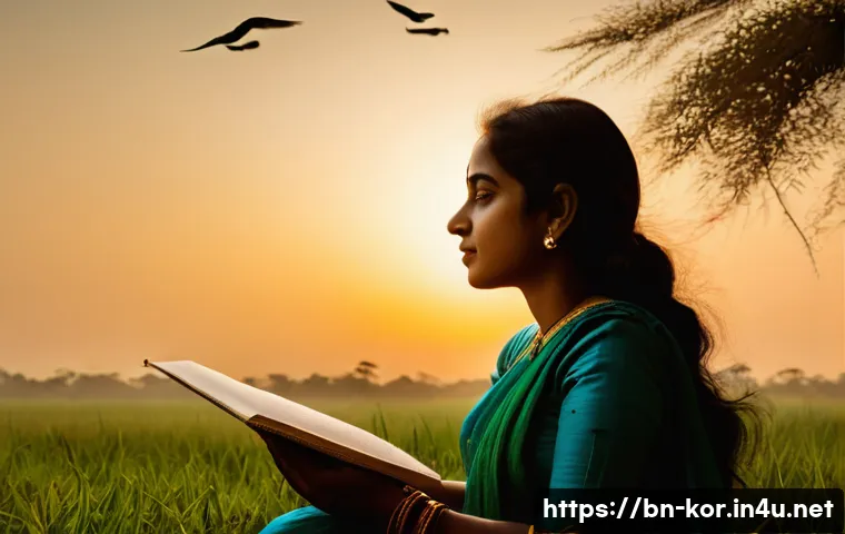 국어 어휘 교육에서의 연상 학습법 - **Prompt: Bengali Word Visual Association – 'Usha' (Dawn)**
    A bright, serene outdoor scene at su...