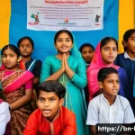 Home 18 국어와 연극 교육의 접점 - A vibrant classroom scene in Bangladesh showing a diverse group of Bengali students actively perform...